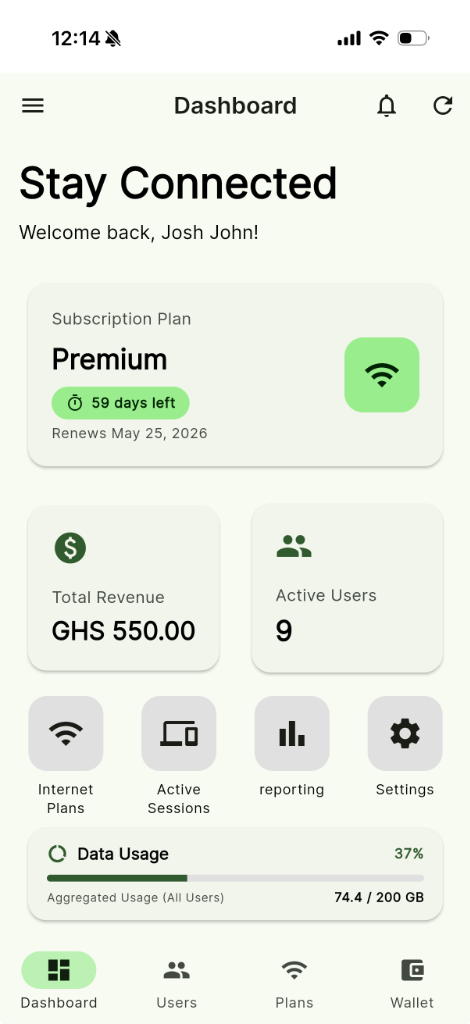 Tiknet Partner Dashboard